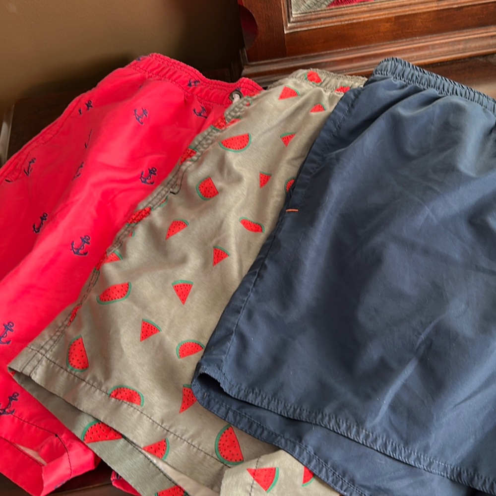 3 pair Men’s Medium swim trunks